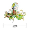 thumbnail image 3 of PatungKu Glass Colorful Octopuses Figurine Desktop Vehicle Decoration Birthday Anniversary Gift, 3 of 8