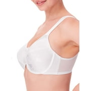 Women's Bali 3562 Satin Tracings Minimizer Underwire Bra (White 42DDD)
