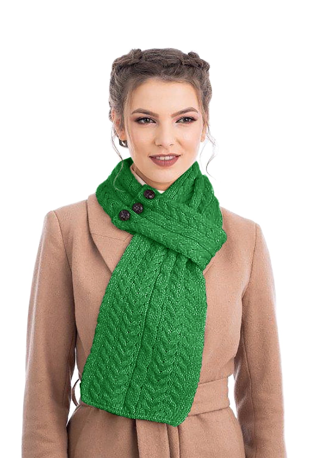 Aran Loop Wool Scarf
