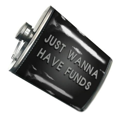 

NEONBLOND Flask Just Wanna Have Funds Printed Jewelry on Black
