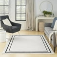 thumbnail image 4 of Nourison Essentials Indoor/Outdoor Ivory/Black 5' x 7' Area Rug, (5x7), 4 of 11