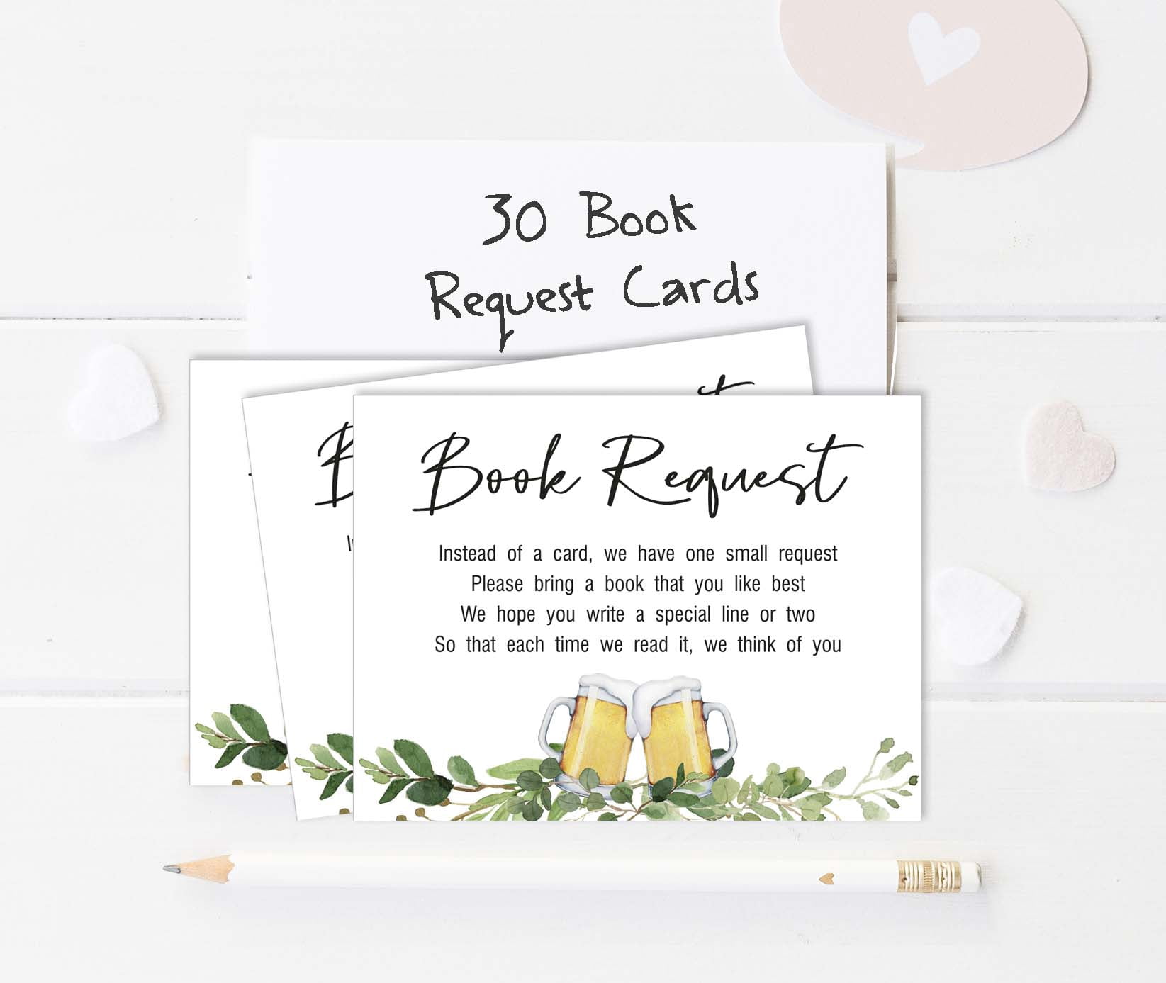 Inkdotpot 30A Baby is Brewing Gender Neutral Cheers Baby Shower Book Request Cards Bring A Book Instead Of A Card Baby Shower Invitations Inserts Games
