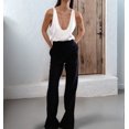 thumbnail image 5 of Womens Summer U Neck Satin Sleeveless Casual Tank Tops White M, 5 of 9