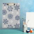 thumbnail image 6 of GZHJMY Snowflake Christmas Clipboard Classrooms Office Clipboard A4 Standard Letter Size 9" x 12.5" with Low Profile Metal Clip Decorative Clip Boards for Teachers, 6 of 6