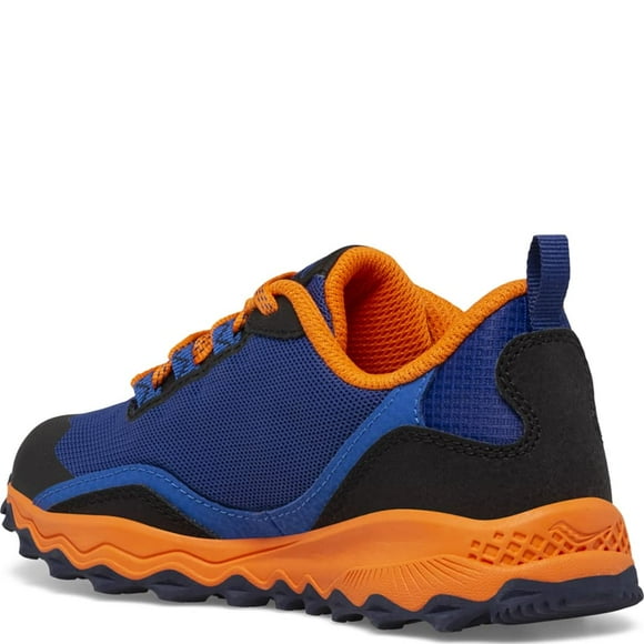 Saucony Peregrine 12 Shield Sneaker, Navy/Orange, 11.5 Wide US Unisex Big_Kid