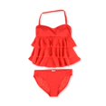 thumbnail image 1 of Bandeau de 2 piezas para mujer Island Escape Tiered Shaper Pant, naranja, 8 Island Escape Bandeau, 1 of 2