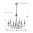 thumbnail image 6 of Crystorama Lighting - Six Light Chandelier - Chandelier - Bridgehampton - 6, 6 of 7