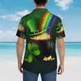 thumbnail image 6 of Kll Men'S Hawaiian Shirt Short Sleeve Button Down Beach Shirts-St. Patrick'S Day4, 6 of 8