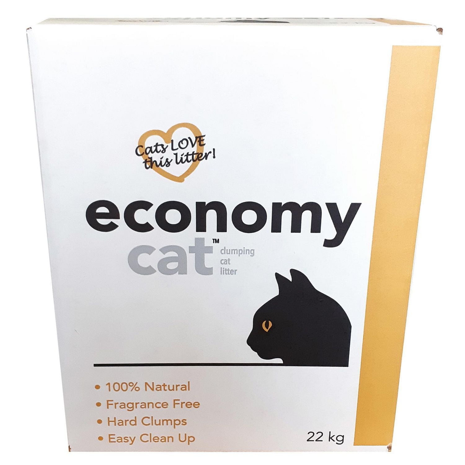 Economy Cat Clumping Cat Litter is made with 100% Natural Clay. Fragrance Free, clumps hard and fast for easy waste removal.