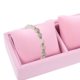 thumbnail image 2 of GOOHOCHY Bandeja para joyas y relojes: organizador de pulseras y brazaletes con 4 compartimentos, caja para relojes y joyas, color rosa, para hombres y mujeres., 2 of 8