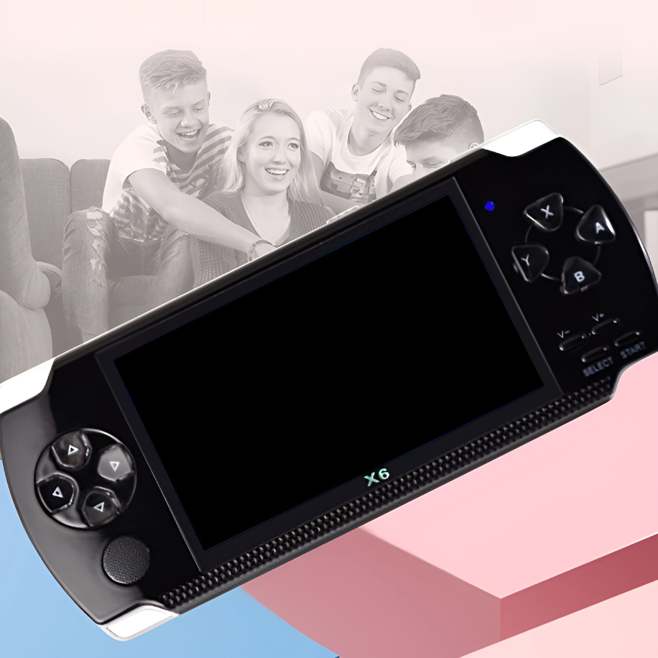 BESTSKY 2026 New Handheld Game Machine with 4.3 Inch High Definition Screen Built in Over 10000 Games