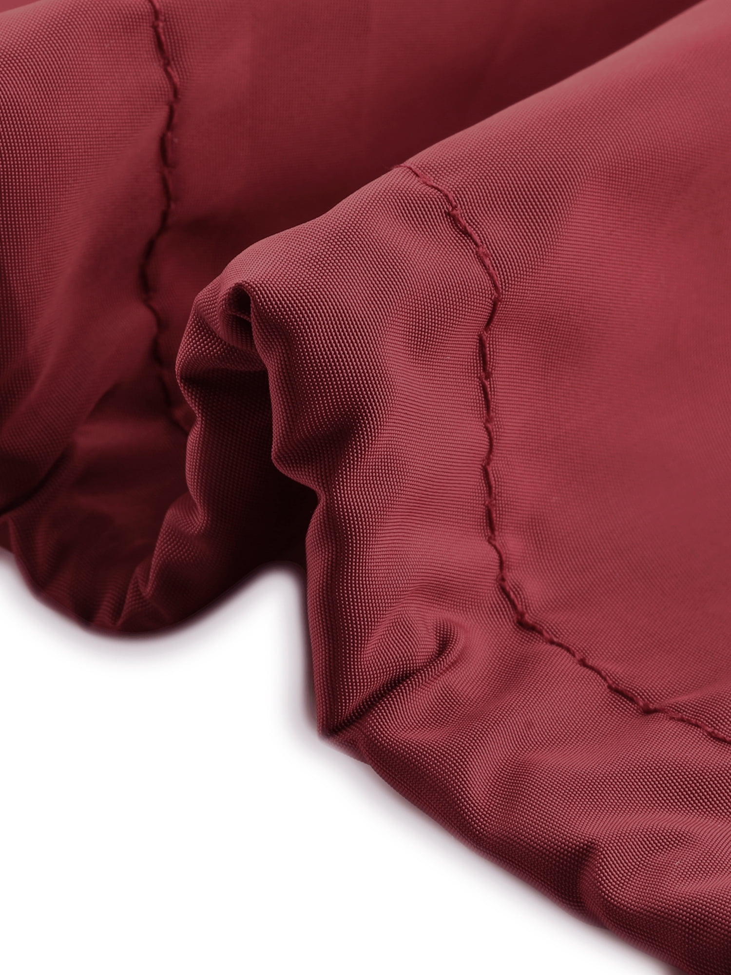 DARING DIVA Women's Lightweight Windbreaker Jacket with Hood Pockets L Wine Red