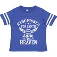 thumbnail image 3 of Inktastic Handpicked for Earth by My Aunt in Heaven with Angel Wings Boys or Girls Toddler T-Shirt, 3 of 5