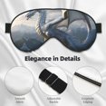 thumbnail image 4 of Salouo Mountain White Dragon Pattern Sleep Mask,Sleep Eye Mask & Blindfold Eye Sleep Shade Cover with Elastic Strap Soft Eye Cover Eyeshade for Night Sleeping Travel & Nap, 4 of 7