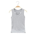 thumbnail image 4 of CPNG Girls and Boys Tank Tops Solid Color Sports Dance Basic Sleeveless Racerback Tank Tops Children's Athletic Dance Tops(Grey,11-12 Years), 4 of 9