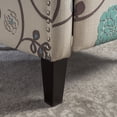 thumbnail image 6 of GDF Studio Westeros 26.5" Wing Back Fabric Recliner, White and Blue, 6 of 10