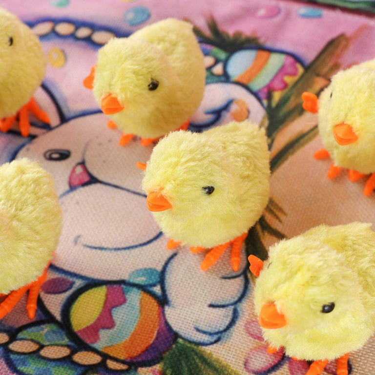 Windfall Wind Up Toy, Easter Chick Wind Up Toys Jumping Chicken Plush  Chicks Clockwork Toys Novelty Toys for Kids Party Favors, Easter Egg Hunt,  Birthday Goody Bag Fillers, Game Prizes 
