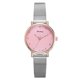 thumbnail image 1 of Ocio Moda Mujer Simple Rhinestone Tachonado Aleación Dial Reloj de pulsera de cuarzo (Rosa), 1 of 3