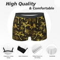 thumbnail image 2 of Mens Underwear - palm tree yellow Breathable Stretch Boxers for Men Athletic Mens Boxer Briefs, 2 of 7