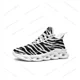 thumbnail image 1 of Zapatillas planas con estampado de cebra 3D para hombre y mujer, deportivas pop para correr, de alta calidad, con cordones, de malla, hechas a medida, color blanco, 1 of 6