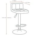 thumbnail image 2 of CorLiving Low Back Adjustable Barstool in Leatherette, set of 2, 2 of 3