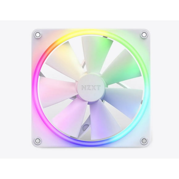 Ventilador NZXT F140 RGB de 140 mm con iluminación avanzada, color blanco