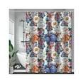 thumbnail image 2 of mmirethe Rideau de Douche Imperméable en Polyester Style Moderne Rideaux de Bain Imprimés Décoration Drapé pour Toilettes Type 8, 2 of 8
