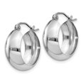 thumbnail image 2 of Auriga Fine Jewelry 14K White Gold Fancy Hoop Earrings for Women, 2 of 6