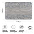 thumbnail image 3 of Blue Geometric Chevron Dot Pattern Bathroom Rugs Mat,Non Slip Microfiber Bathroom Rug,Rubber Backing,Soft Bathroom Mats for Bathroom Floor,Tub and Shower,17x27in(43x68cm), 3 of 5