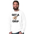 thumbnail image 5 of Get a Grip Golfing Golfer Joke Funny Long Sleeve TShirt Men Women Brisco Brands S, 5 of 6