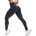 thumbnail image 1 of CROSS1946 Leggings de cintura alta para mujer, pantalones de Yoga sin costuras, mallas de entrenamiento con contorno de sonrisa, mallas de gimnasio con Control de barriga, mallas de Fitness fruncidas, 1 of 5