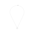 thumbnail image 3 of Women's Welry 1/6 cttw Diamond Open Circle Pendant Necklace in 10kt White Gold, 17", 3 of 7