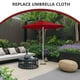 thumbnail image 5 of Reemplazo de cubierta para sombrilla de patio, tela de repuesto para sombrilla de mesa de exterior, cubierta para jardín y patio, 5 of 7