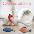 thumbnail image 4 of Juguetes para gatos Saury Fish, juguetes con sonido arrugado de hierba gatera, suaves y duraderos, juguetes interactivos para patear gatos para ejercicio de gatitos en interiores, 4 of 7