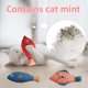 thumbnail image 4 of Juguetes para gatos Saury Fish, juguetes con sonido arrugado de hierba gatera, suaves y duraderos, juguetes interactivos para patear gatos para ejercicio de gatitos en interiores, 4 of 7