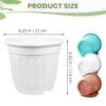 thumbnail image 3 of Plant Pots,Flower Pots with Drainage Hole & Saucer,Indoor Roman Architectural Style Flower Pot,For And Growing Plants,Flowers,Tall Indoor Pots,And Rearranging Garden Or Home Decor,Sky Blue, 3 of 9