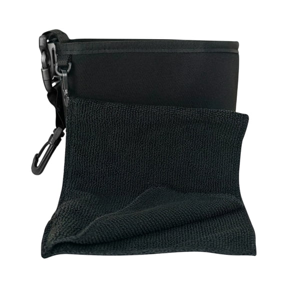 Universal Golf Club Cleaning Bag, Portable Organizer For Clubs Brushes Accessories, 1 Pack With Golf Ball Cleaning Cloth