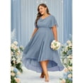 thumbnail image 5 of Flowers and love  XL-6XL Womens Formal Dress Plus Size Evening Party Wedding Guest Bridesmaid Long Dresses, 5 of 13