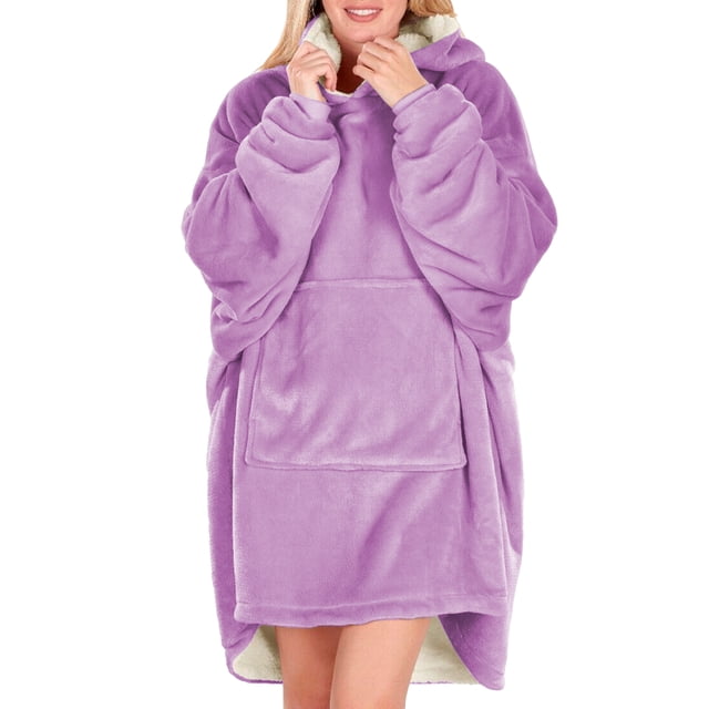 Sudadera Tipo Hoodie Cobija Unisex Hoodie Shendy Vendy Con Capucha Afelpada Suave Purpura