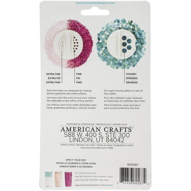 We R Memory Keepers Spin It Glitter Bottles 2/Pkg