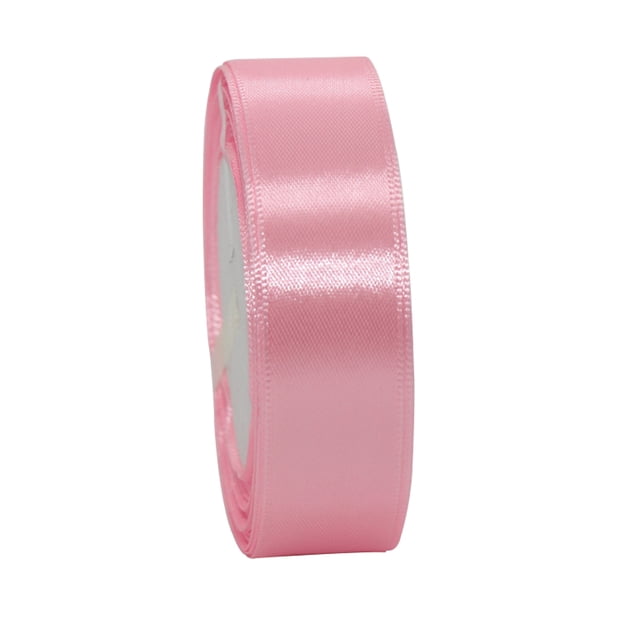 Toystoory (25 yardas/rollo) cintas de satén de seda decoración de envoltorio de regalo cintas de Navidad DIY suministros hechos a mano cinta Kits de decoración para fiestas Rosa claro 2cm Toystoory HA002027-18