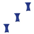 thumbnail image 4 of maskred Housse de Table Haute Extensible en Polyester Résistante aux Taches et Respectueuse de l'Environnement pour 3 Sets Bleus Polyvalents, 4 of 6