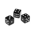 thumbnail image 3 of Opaco 16mm Dados de seis caras Juego de rol Juego de mesa juego Regalo X100 Negro perfke Dados opaca, 3 of 5