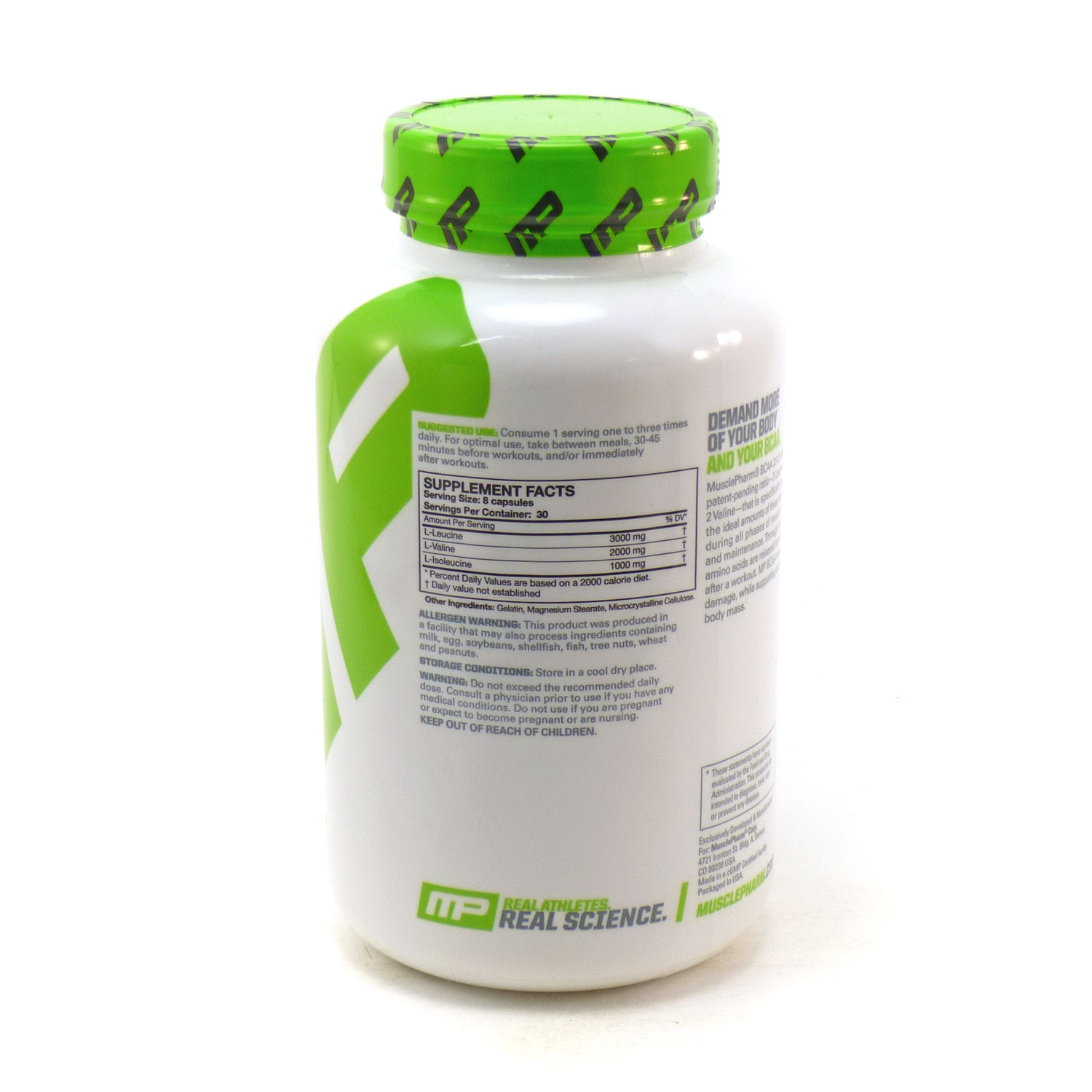 MusclePharm BCAA 3:1:2 Capsules, 240 Ct - image 2 of 2
