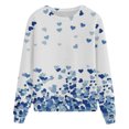thumbnail image 4 of HNMKIU Women's Casual Round Neck Pullover Sweatshirt Long Sleeve Valentine's Day Themed Top Comfortable Soft Loungewear F,M, 4 of 4
