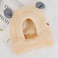 thumbnail image 3 of Spencer Ears for Dogs, Dog Ear Muffs Noise Protection Knitted Dog Hats Pet Ears Warm Dog Ear Cover Winter Hat for Medium Large Dogs, Beige, 3 of 11