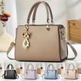 thumbnail image 3 of Dakiuu Crossbody Purses and Handbags for Women with Butterfly Pearl Charms Medium Heart Top Handle Satchels Shoulder Ladies Work Tote Bags, 3 of 9