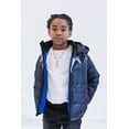 thumbnail image 5 of Marvel Avengers Little Boys' Hooded Zip-Up Puffer Jacket Black Panther Blue, 5 of 6