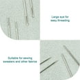 thumbnail image 4 of Rongsi 80/40 PCS Large Eye Sewing Needles, 7 Sizes Sewing Sharp Needles, Leather Needle Embroidery Thread Needle, Stainless Steel Yarn Knitting Needles with Threaders for Handsewing Art Crafts, 4 of 6