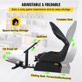 thumbnail image 3 of Asiento de simulador de conducción VEVOR Asiento reclinable para juegos de conducción ajustable con montaje de palanca de cambios apto para Logitech G25/G27/G29/G920 Soporte de volante de carreras, 3 of 9